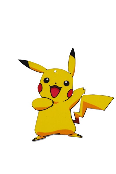 NO BRAND Pokemon Pikachu φιγούρα πολύχρωμο plexiglass κρεμαστό 69x72mm