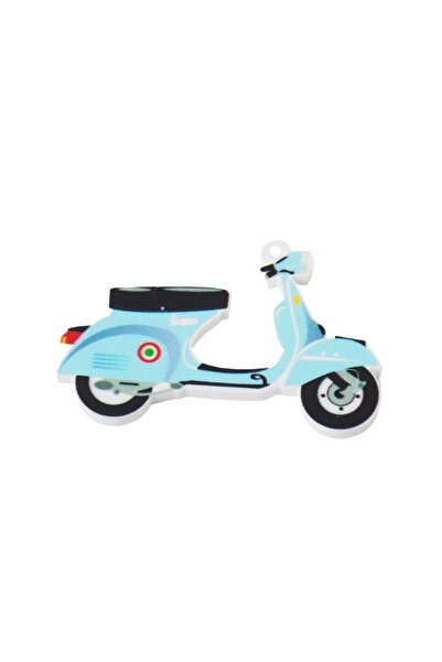 NO BRAND Vespa γαλαζίο πάλ πολύχρωμο plexiglass κρεμαστό 34x50mm