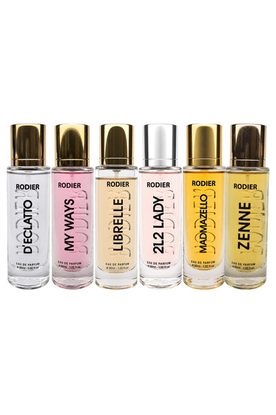Rodier Daylight Elegance Women's Perfume Gift Set, 6 x 30 ml, 180 ml Total