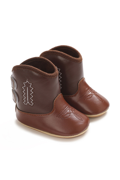 Choice 0-6 Months E-216 COFFEE Western Denim Baby Winter Boots, Fashion Warm ...