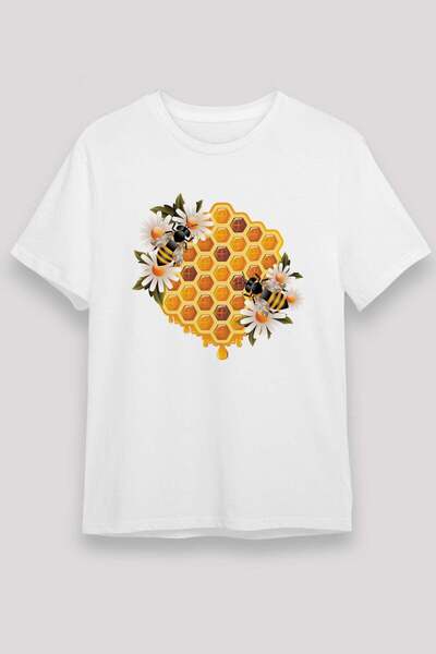 Darkhane تي شيرت أبيض للجنسين من Beekeeper