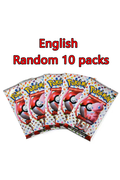 Choice English 10 packs-1 10 Packs Pokémon Bright Stars151 Prismatic Evolutio...