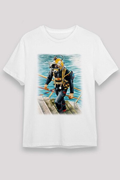 Darkhane Diver White Unisex T-Shirt