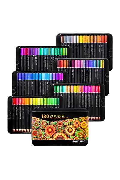 Choice Iron box 180 Colors Brutfuner 48/72/120/150/160/180Colors Pencils Prof...