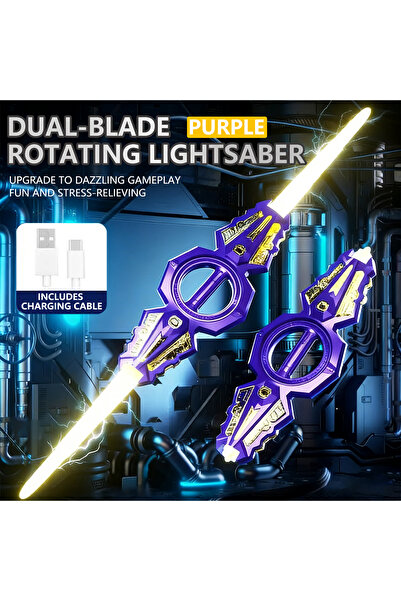 Choice Purple Sound & Light Rotate Sword 14 Multi-Color Flash LED Light Shine...