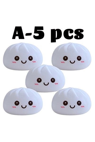 BANDAI A-5pcs 2027 New Dumpling Night Lights Glowing Dumplings Desktop Orname...
