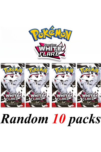 Choice WHITE FLARE-10 bag Pokémon Cards 9+1 Per Pack TCG Mega Evolution Phant...