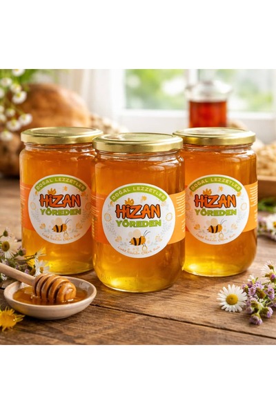 3 Kavanoz Hizan Gold Süzme Balı
