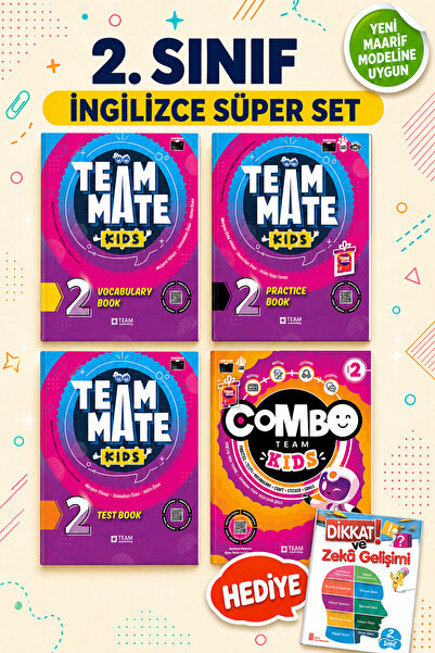 TEAM ELT PUBLISHING 2.Sınıf Team Mate Practice Book + Vocabulary Book + Test ...