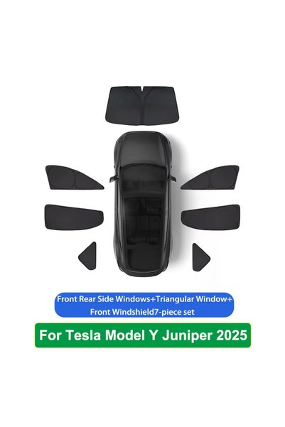 Choice 7PCS Set For Tesla Model Y Juniper 2025 2026 Launch Sun Shade Front Re...