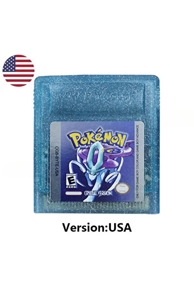Choice Crystal USA HOT USA ESP FRA GBC Pokemon Cartridge Bundle Red/Blue/Crys...