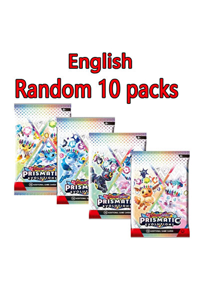 Choice English 10 packs-4 10 Packs Pokémon Bright Stars151 Prismatic Evolutio...