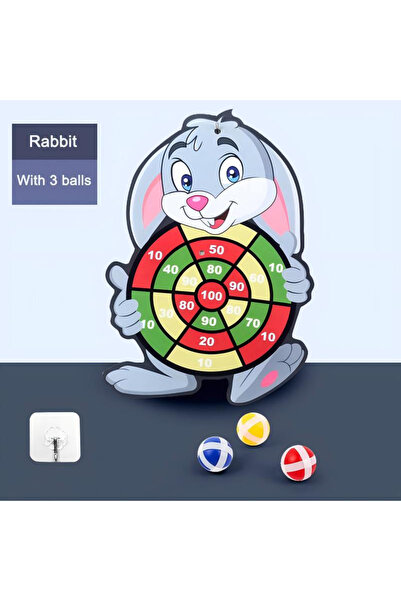 Choice Rabbit 3 balls Educational Games Dart Board Baby Toy Stickey Ball Dart...