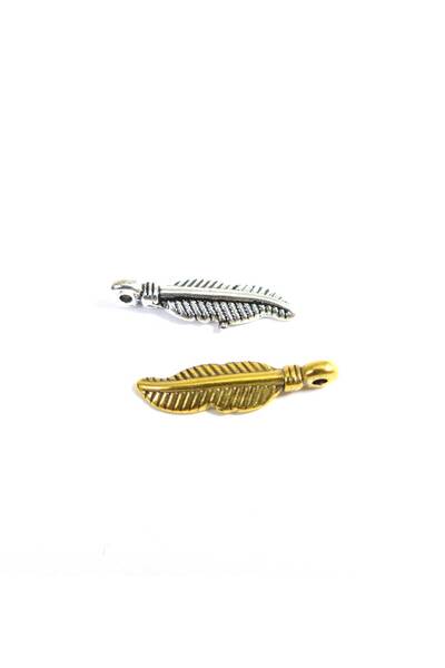 NO BRAND Φτερό αντικέ κρεμαστό μεταλλικό 19x4mm