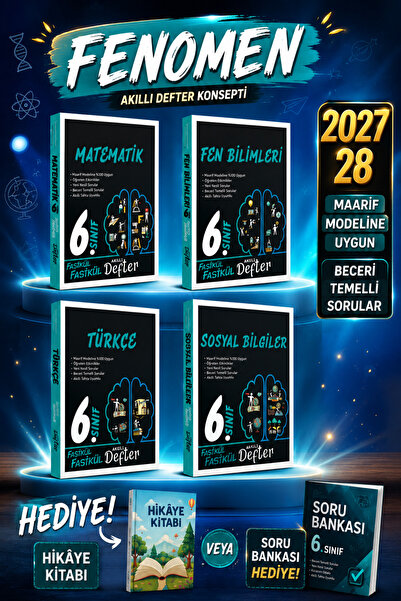 Fenomen Yayıncılık Yargı Ders Arkadaşım 6 sınıf Türkçe matematik fen sosyal f...