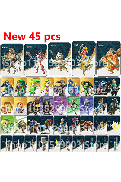 BANDAI 45 pcs zeld mini NEW MINERU TULIN YUNOBO SIDON RIJU Link Princess Tear...