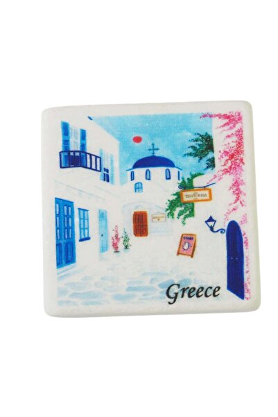 NO BRAND Πλατεία Νησιού μάρμαρο Θάσου λευκό τετράγωνο 5x5x0.7cm