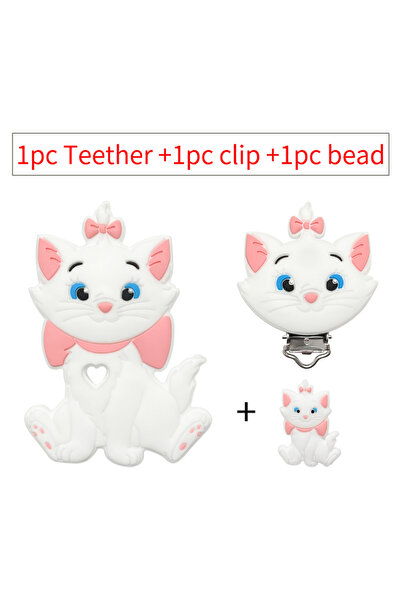 Choice 3pcs 29 3pcs/set Silicone Cartoon Teether Nipple Clip Beads DIY Pacifi...