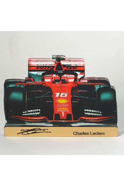NO BRAND Μονοθέσιο Ferrari F1 Charles Leclerc plexiglass επιτραπέζιο διακοσμη...