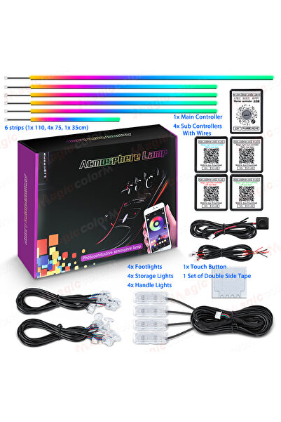 Choice Symphony 18 in 1 18 in 1 Led Car Ambient Lights 213 64 Color RGB Symph...