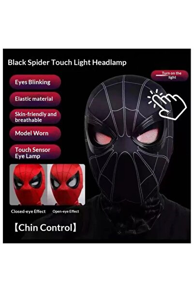 BANDAI style d Spider-Man Headgear With Movable Eyes Cool Cosplay Accessory M...
