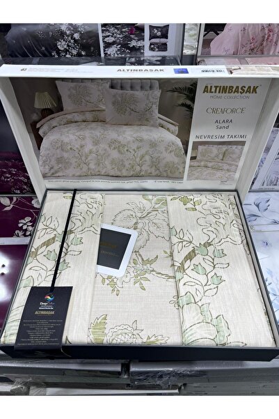 Altınbaşak Alara Sand Creaforce %100 Pamuklu Çift Kişilik