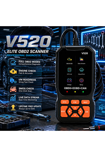 Choice 2026 New V520 Professional Obd2 Car Diagnostic Tool Support 8 Language...