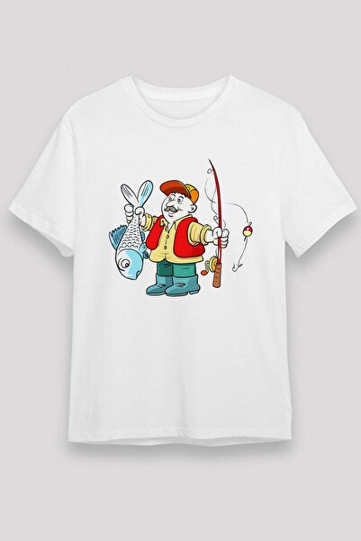 Darkhane Fisherman White Unisex T-Shirt T-Shirt