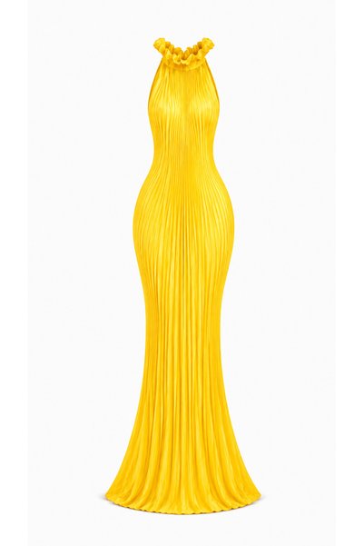 ROXELLİA Golden Soleil Elbise