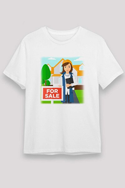 Darkhane Real Estate Agent White Unisex T-Shirt T-Shirt