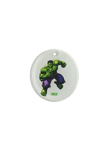 NO BRAND Στρογγυλό "HULK" τυπωμένο πολύχρωμο plexiglass κρεμαστό 40mm