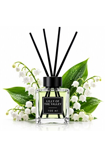 dalimag Odorizant de cameră cu bețișoare Lăcrămioare 100 ml – Difuzor de parf...