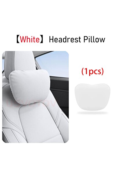 Choice 1pcs White Headrest USVOTOV Uniquely Designed Headrest Pillow for Tesl...