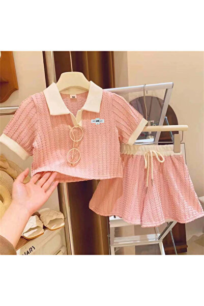 Choice 4T(Size 110) Pink Girl clothing Sets Children Cartoon Cosplay Suits Ki...
