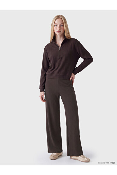 LC Waikiki Two Mt Shop Quality Xside Brown Interlock Plain Standard & Regular...