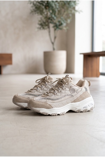 MERVESTORE Kadın Sim Detaylı Kalın Tırtıklı Taban Sneaker Bağcıklı Rahat Yürü...