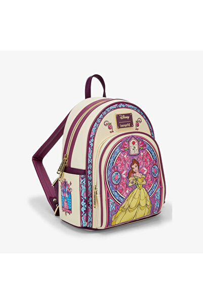 BANDAI Pink Beauty and The Beast Belle Stained Glass Portrait Mini Backpack
