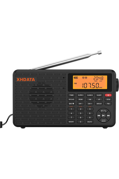XHDATA D-109 Radyo Fm Am Sw Full Tam Bant Taşınabilir Radyolar Bluetooth Uyum...