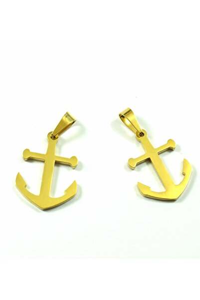 NO BRAND Αγκυρα χρυσή μεταλλική ατσάλι 23x22mm