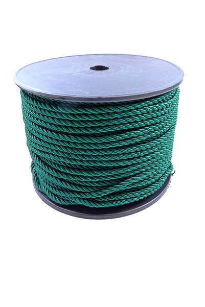NO BRAND Στριφτό νάυλον/σατέν κορδόνι rayon 3mm/καρούλι 50 μέτρα - Κυπαρισσί