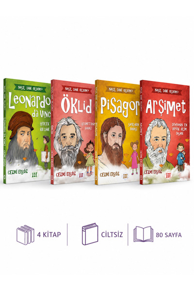 dokuzyayinlari Nasıl Dâhi Oldum Seri Seti 4 Kitap - Cezmi Ersöz - Da Vinci Ök...