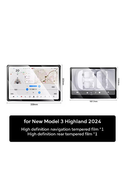 Choice center rear display Tempered Glass Film Protector for New Tesla Model ...