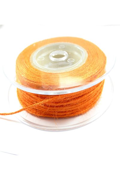 NO BRAND Λινάρι,λινάτσα κορδόνι 1mm/50 μέτρα καρούλι - Πορτοκαλί