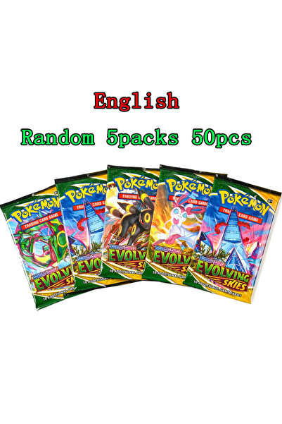Choice English 5 packs-05 10 Packs Pokémon Bright Stars151 Prismatic Evolutio...