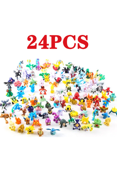 Choice 24pcs 24-144pcs Pokemon Figure Model Pikachu Anime Dolls 2-3CM Ornamen...