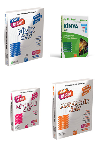 Çap 10. Sınıf Maarif Fizik Kimya Biyoloji Matematik Fasikül Seti 2027