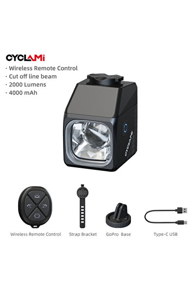 Choice CYC2000 CYCLAMI CYC2000 Wireless Remote Control Smart Bicycle Headligh...