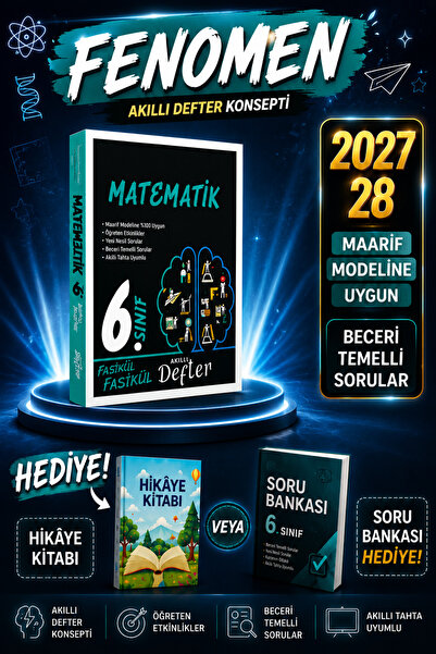 Fenomen Yayıncılık Yargı Ders Arkadaşım 6 sınıf matematik fasikül fasikül akı...