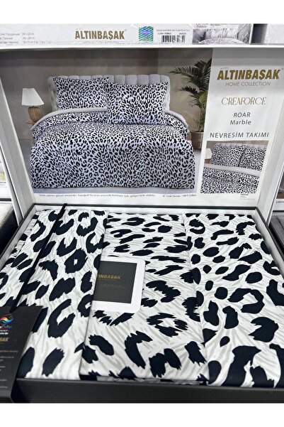 Altınbaşak Roar Marble Creaforce %100 Pamuklu Çift Kişilik
