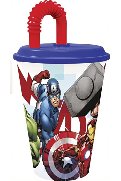 AVENGERS Pahar cu pai Rolling Thunder, plastic 430 ml